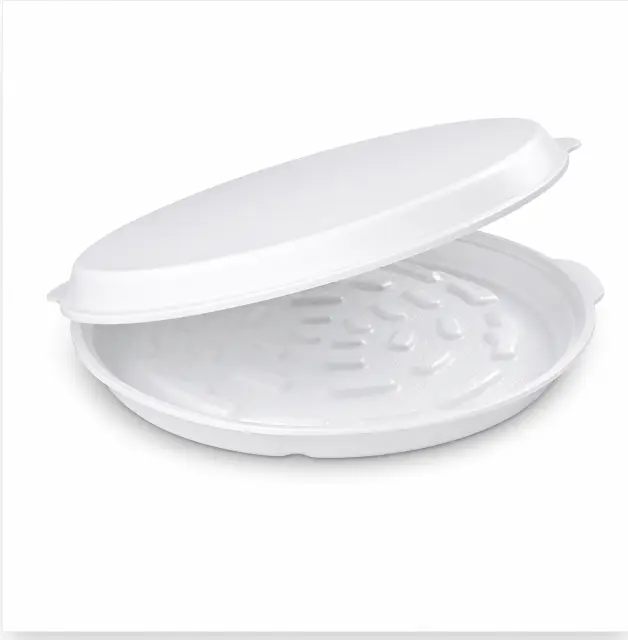 Shamseen foam plates with lid for sfiha 
