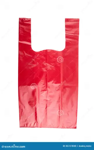 Red plastic bags Shamseen